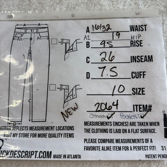 NEW Fade to Blue Denim Jeans Womens Size 10 Black Cuffed Ultimate Stretch Casual - Picture 3 of 13